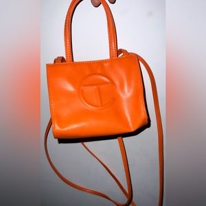 Orange telfar mini great condition with dust bag
